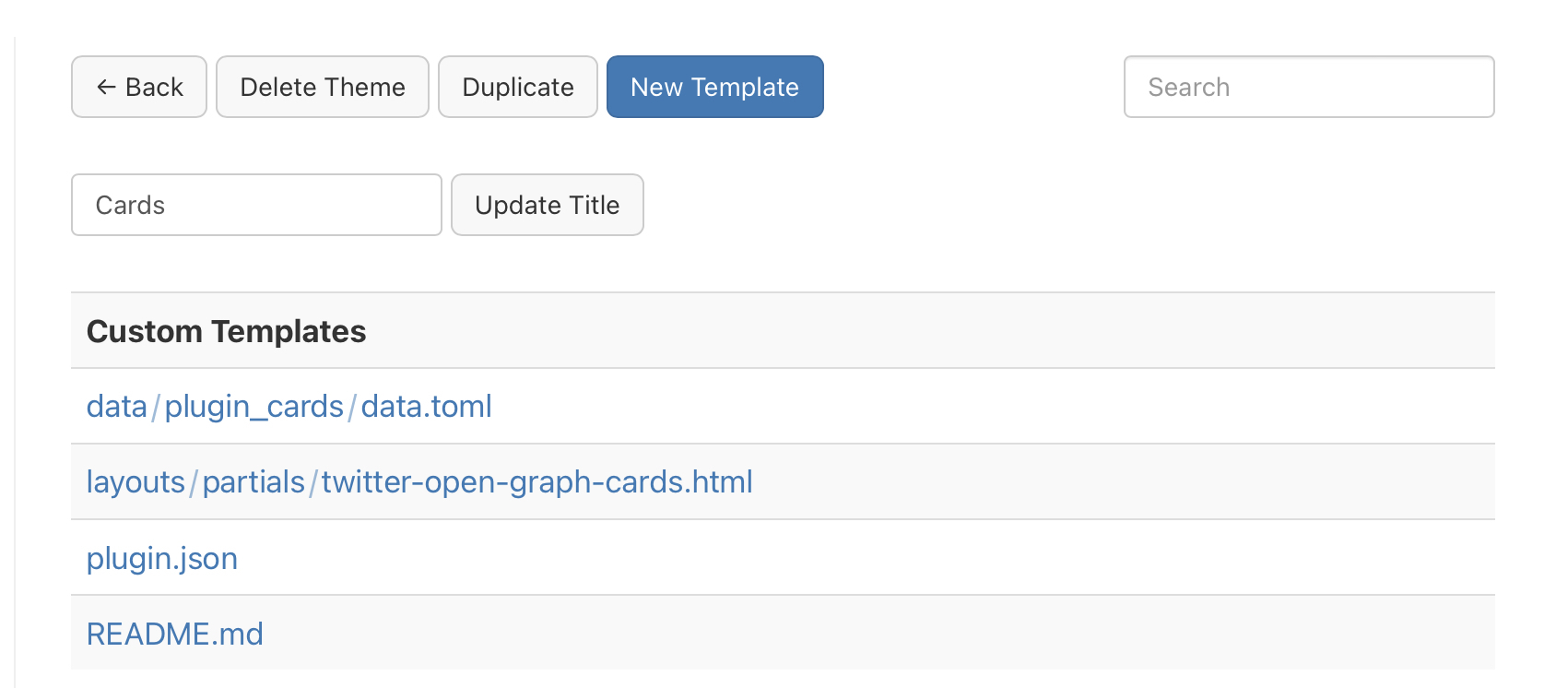 Plugin Templates with Data File